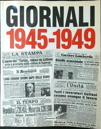 Giornali 1945 - 1949 - copertina