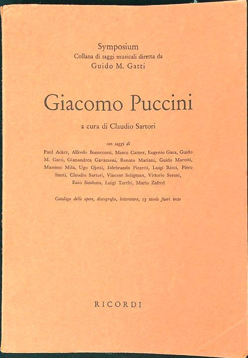 Giacomo Puccini - Claudio Sartori - copertina