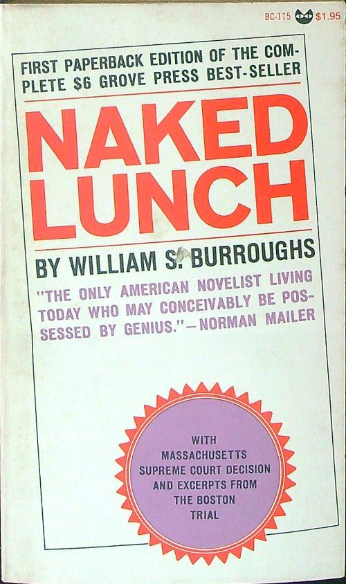 Naked lunch - William S. Burroughs - copertina