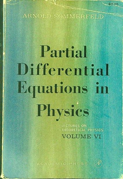 Partial differential equations in physics - Arnold Sommerfeld - copertina