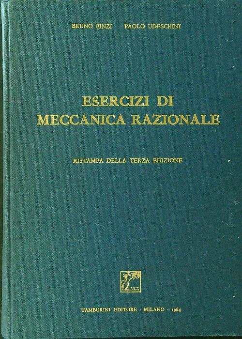 Esercizi di meccanica razionale - Bruno Finzi - copertina