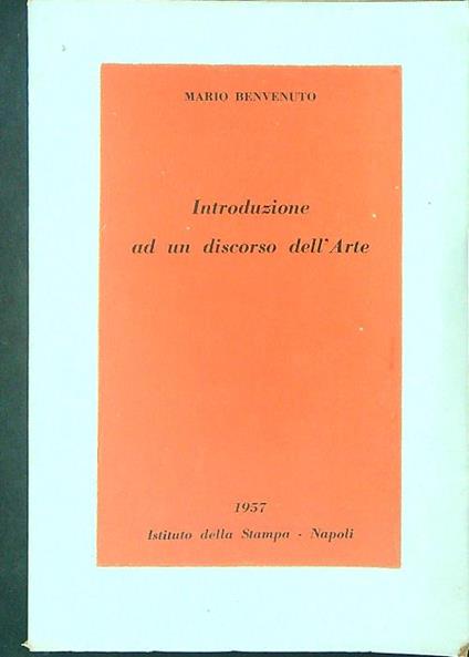 Introduzione ad un corso dell'arte - Mario Benvenuto - copertina