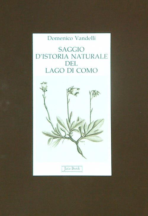 Saggio d'istoria naturale del Lago di Como  - Domenico Vandelli - copertina
