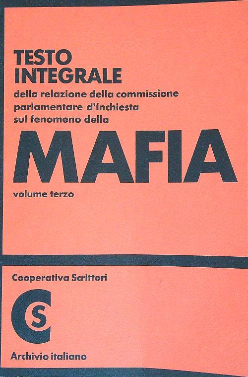 Mafia. 3vv - copertina