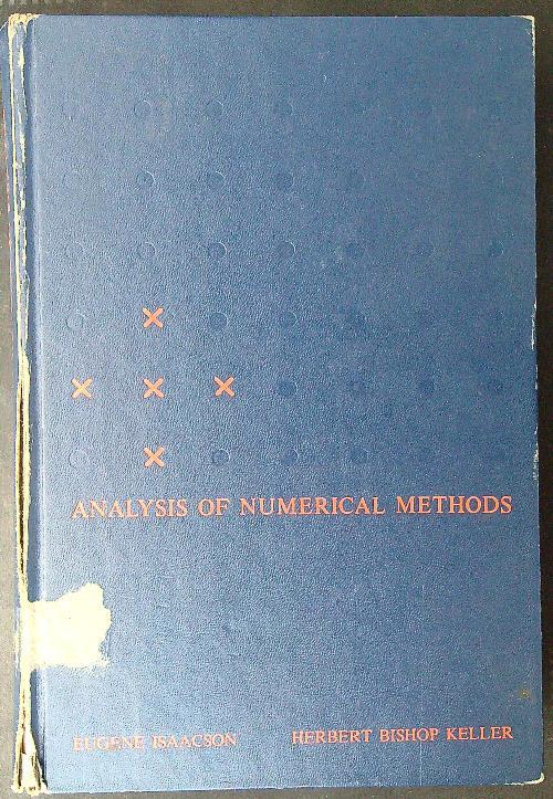 Analysis of numerical methods - Eugene Isaacson,Herbert Bishop Keller - copertina