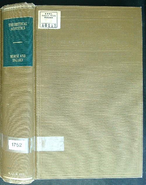 Theoretical acoustics - Morse,Ingard - copertina