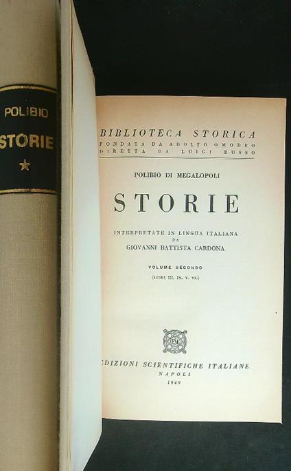 Storie 2 vv - Polibio - copertina