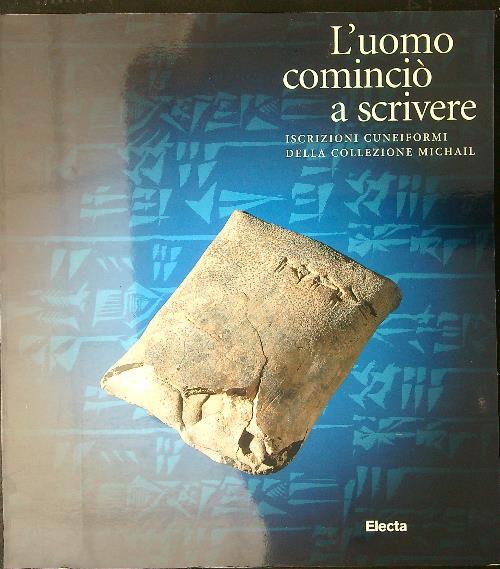 L' uomo cominciò a scrivere - Giovanni Pettinato - copertina