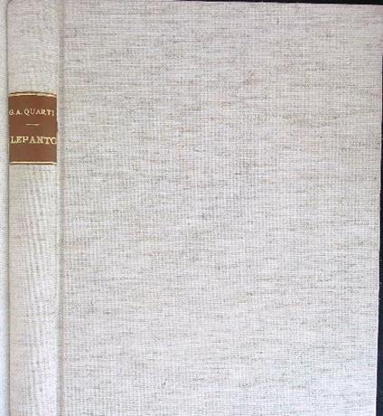 Lepanto - Guido Antonio Quarti - copertina