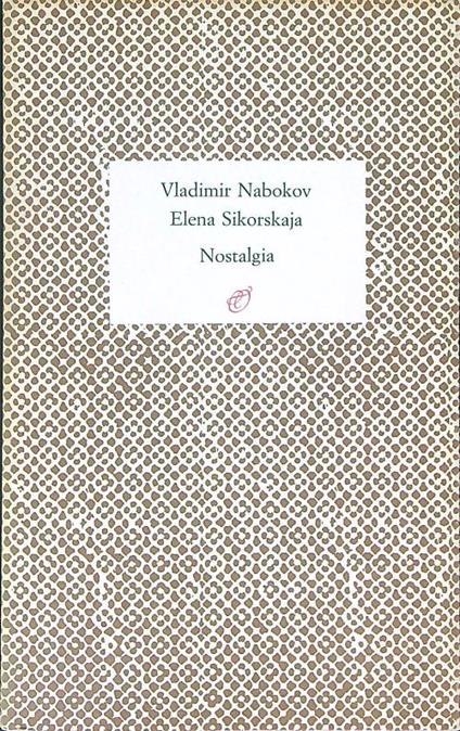 Nostalgia - V. Nabokov - copertina