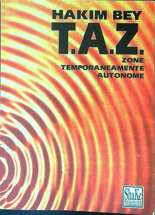 T. A. Z. zone temporaneamente autonome - Hakim Bey - copertina