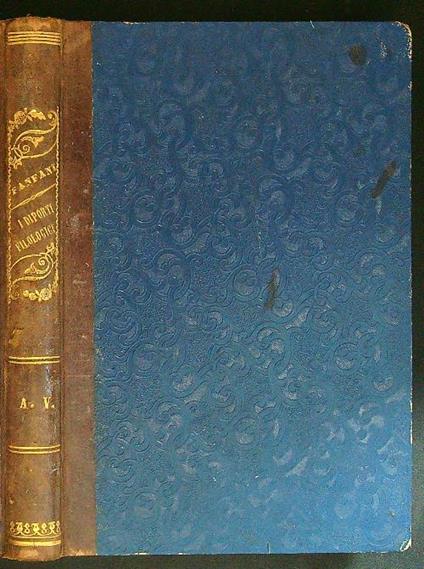 I  diporti filologici - Pietro Fanfani - copertina