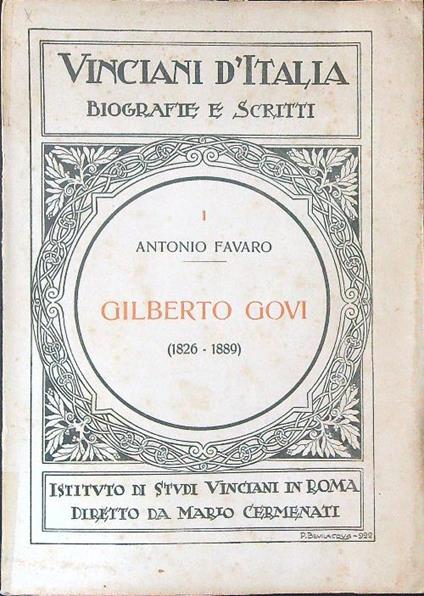 Gilberto Govi - Antonio Favaro - copertina