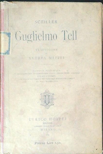 Guglielmo Tell - Schiller - copertina