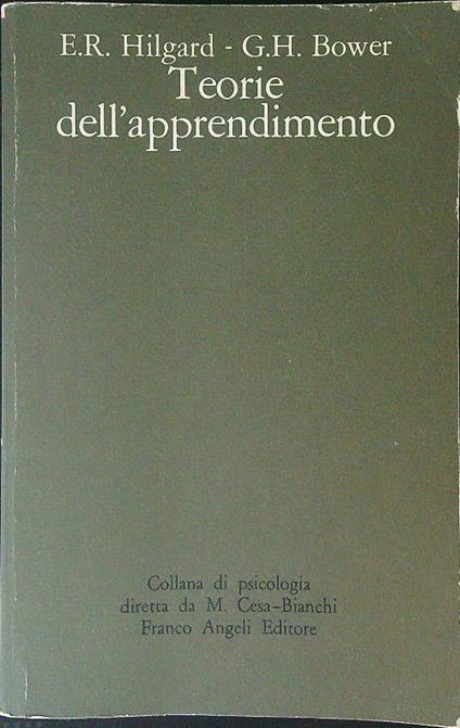 Teorie dell'apprendimento - E. R. Hilgard - copertina