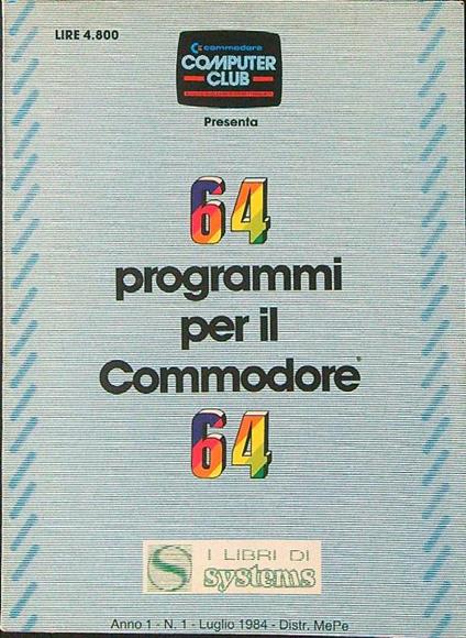 64 programmi per il Commodore 64 - copertina