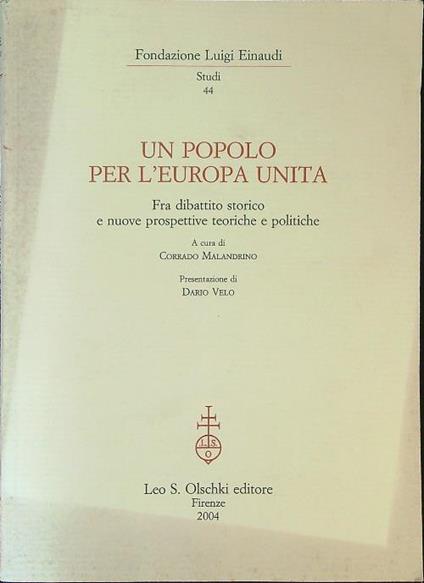 Un  popolo per l'Europa unita - copertina