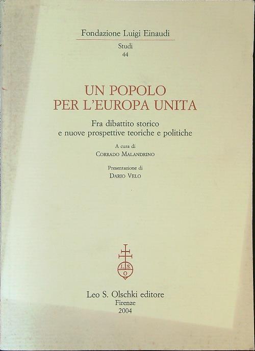 Un  popolo per l'Europa unita - copertina