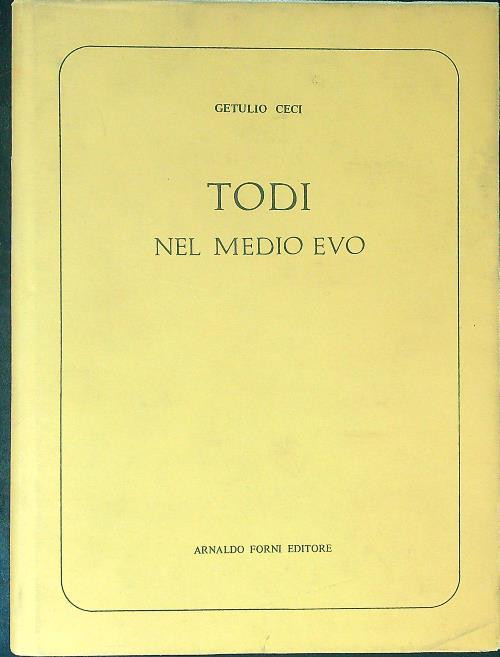 Todi nel Medio Evo - Getulio Ceci - copertina