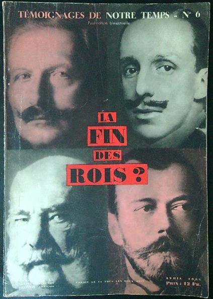 La  fin de rois? - aa.v. - copertina