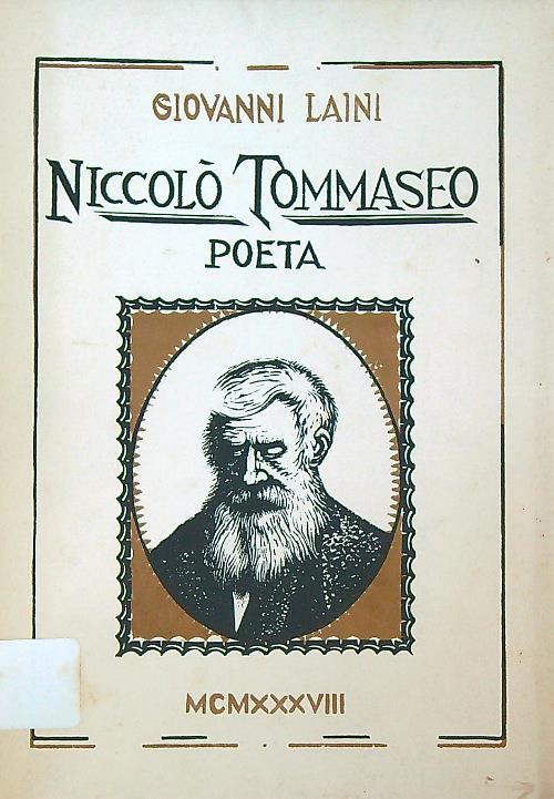 Niccolò Tommaseo poeta - Giovanni Laini - copertina