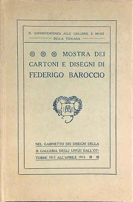 Mostra dei Cartoni e Disegni di Federigo Baroccio   - copertina
