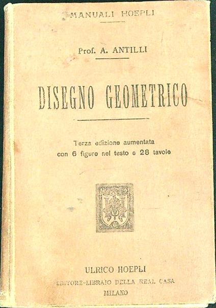Disegno geometrico da rilegare - Alessandro Antilli - copertina