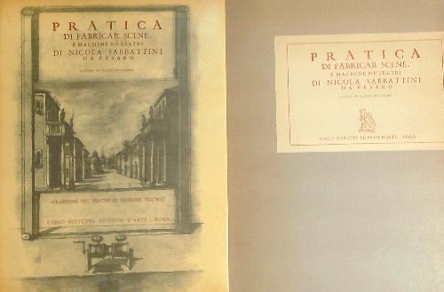 Pratica di fabricar scene e machine nè teatri   - Nicolo Sabbatini - copertina