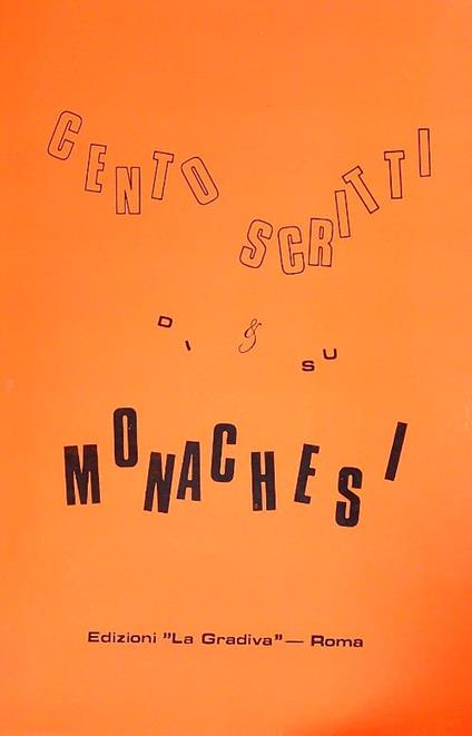 Cento scritti di & su Monachesi   - copertina