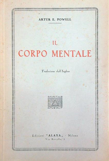 Il corpo mentale   - Arthur Edward Powell - copertina