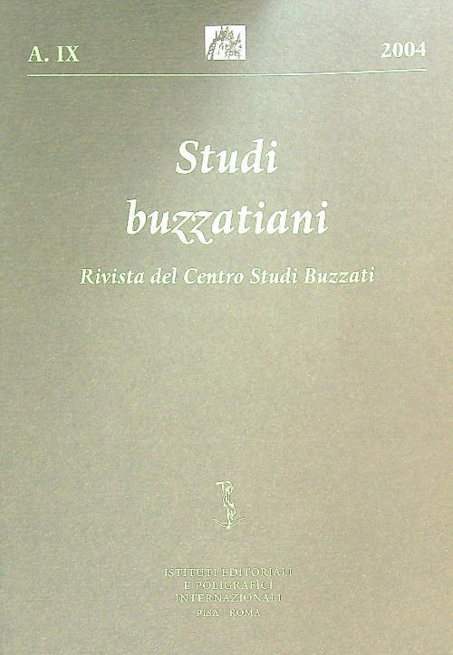 Studi buzzatiani Anno IX/2004 - copertina