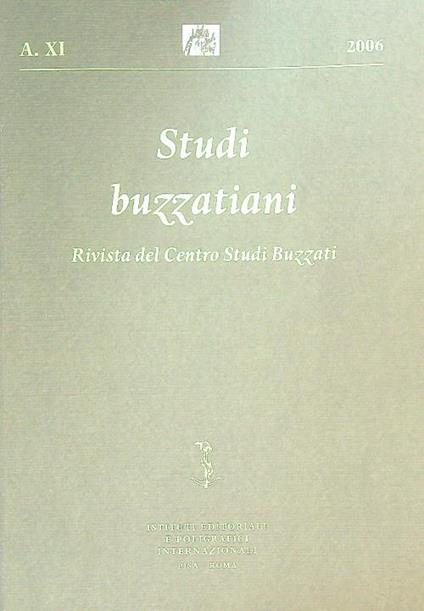 Studi buzzatiani Anno XI/2006 - copertina