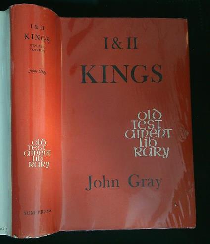 I & II Kings: commentary  - John Gray - copertina