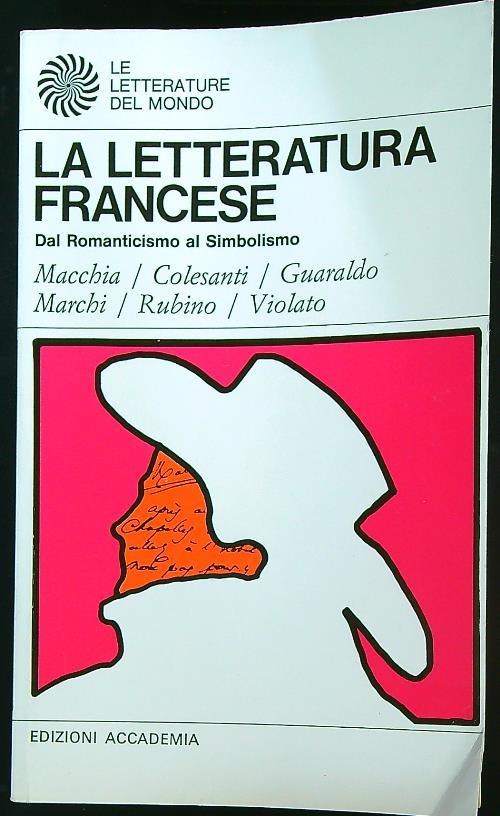 La letteratura francese. Dal Romanticismo al simbolismo - copertina