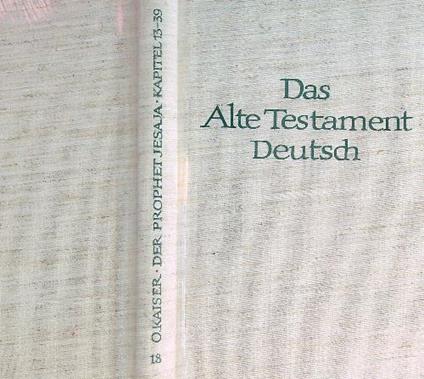 Der  Prophet Jesaja: Kapitel 13-39  - Otto Kaiser - copertina