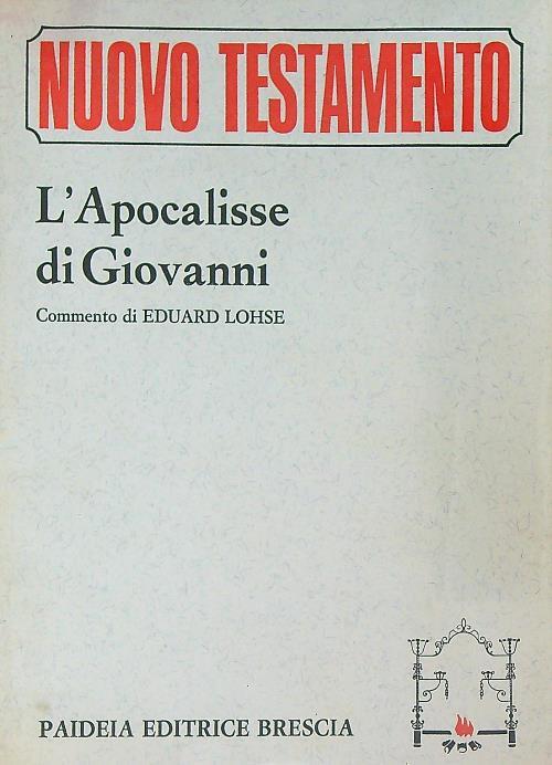 L' Apocalisse di Giovanni - Eduard Lohse - copertina