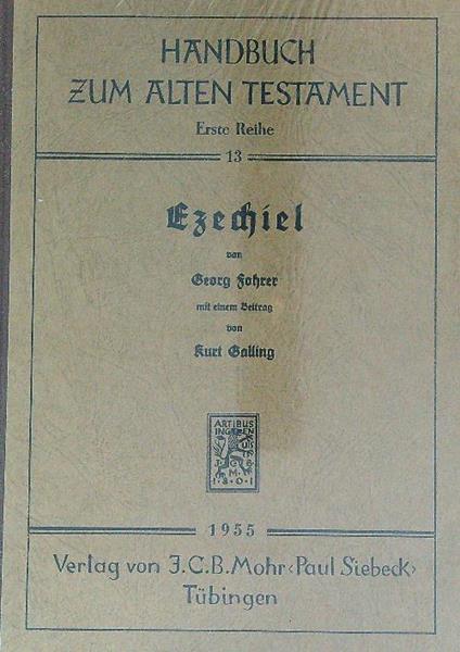 Ezechiel - Georg Fohrer - copertina