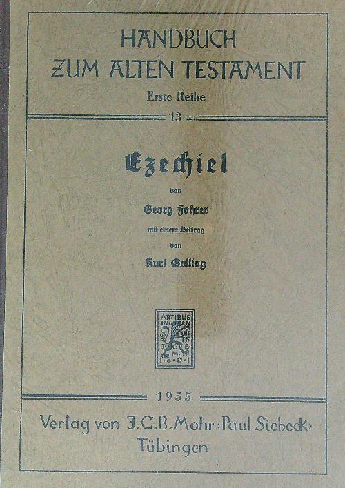 Ezechiel - Georg Fohrer - copertina