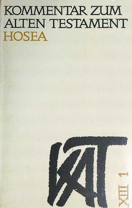 Hosea - Wilhelm Rudolph - copertina