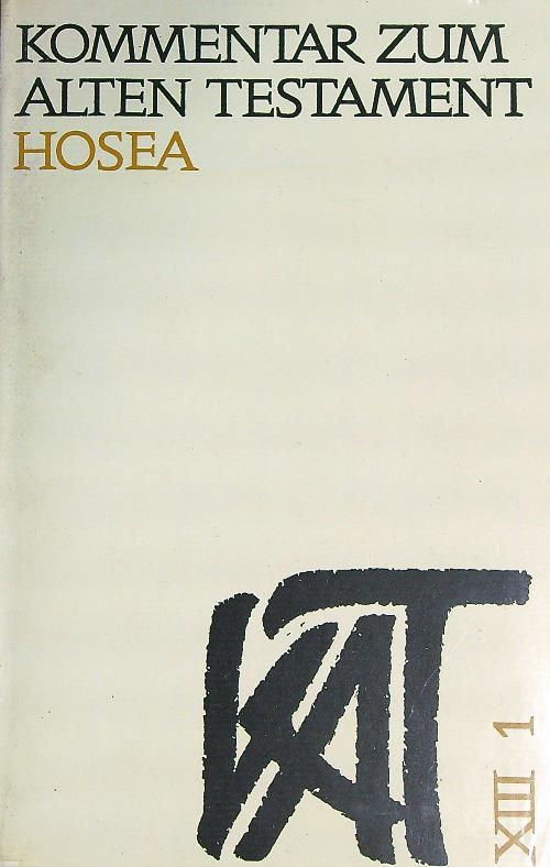 Hosea - Wilhelm Rudolph - copertina