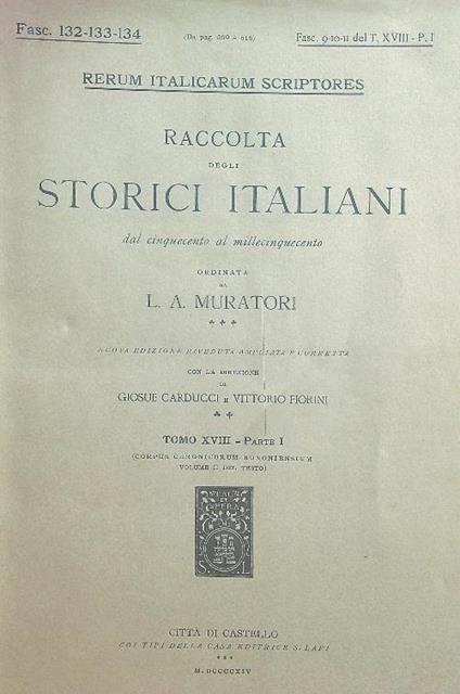 Corpus Chronicorum Bononiensium Vol 2 - L.a. Muratori - copertina