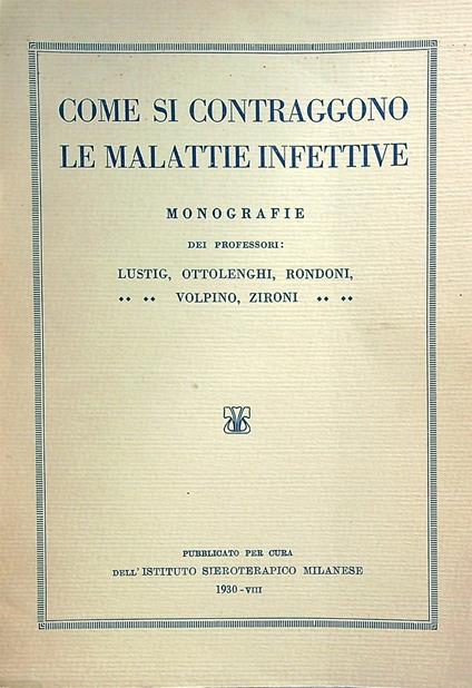 Come si contraggono le malattie infettive - copertina