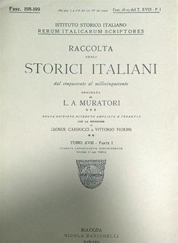 Libro Raccolta degli storici italiani Fasc 198-199 L.A Muratori