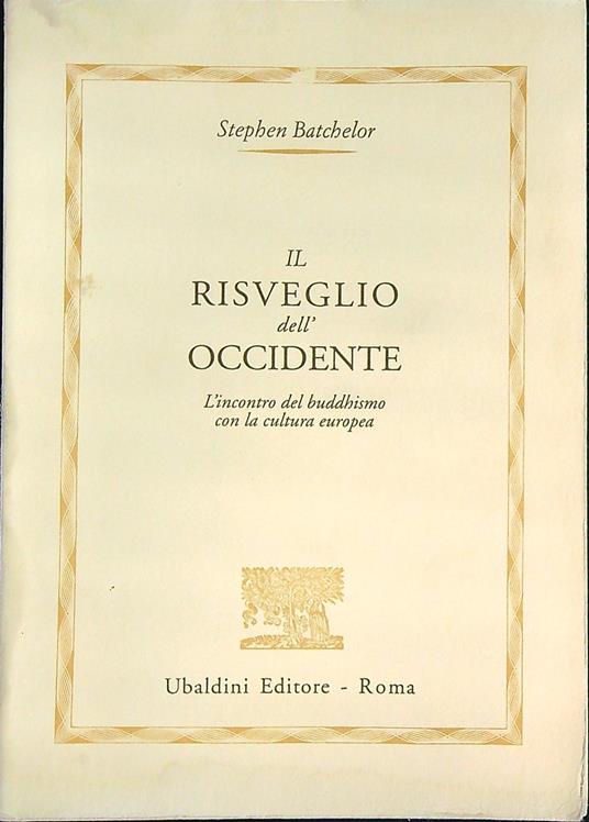 Il Risveglio dell'Occidente - Stephen Batchelor - copertina