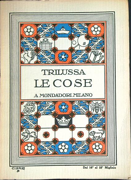 Le cose - Trilussa - copertina