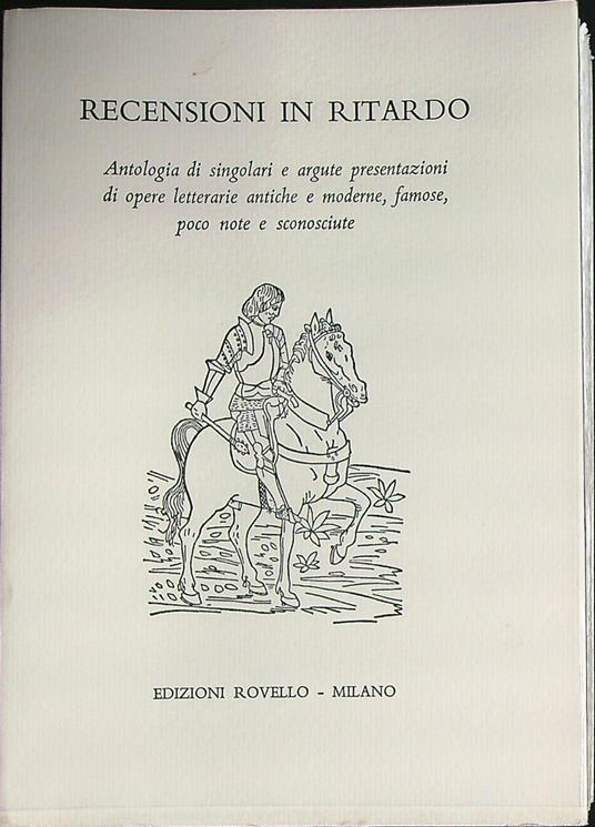 Recensioni in ritardo - copertina