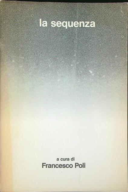 La sequenza - Francesco Poli - copertina