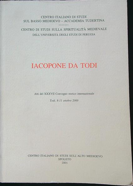 Iacopone da todi - copertina
