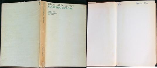 Lo stesso dolore - Gian Carlo Artoni - copertina