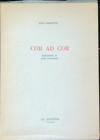 Cor Ad Cor - Divo Barsotti - copertina